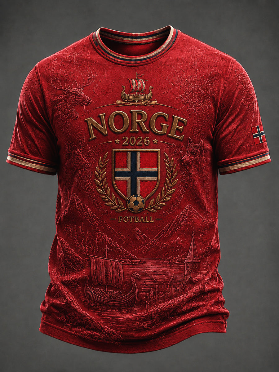 Retro Norge 2026 Fotballfan Fritids-T-skjorte