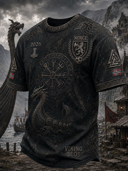 Menns Norge Fotball Viking T-skjorter