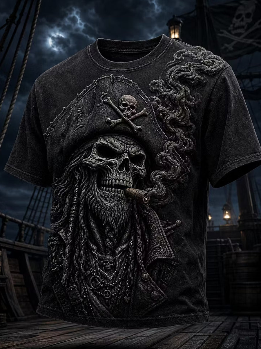 Menns mørk piratkunst Retro Mystisk skal