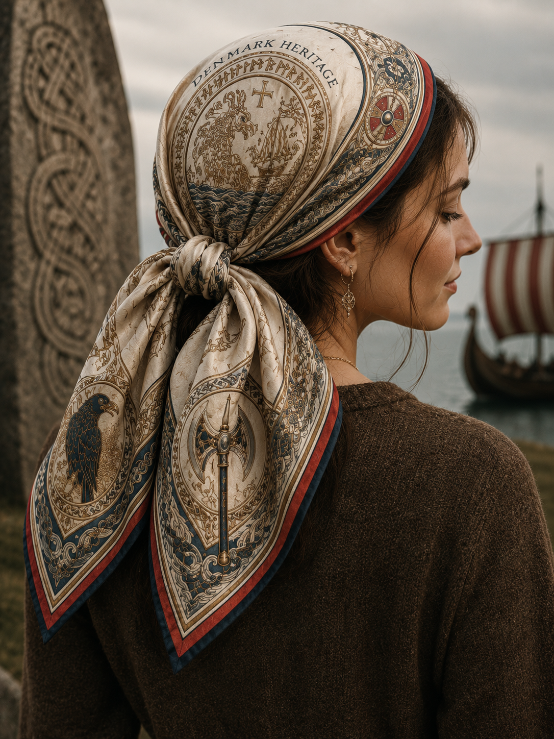 Danske vikinger Alsidig hovedskarf