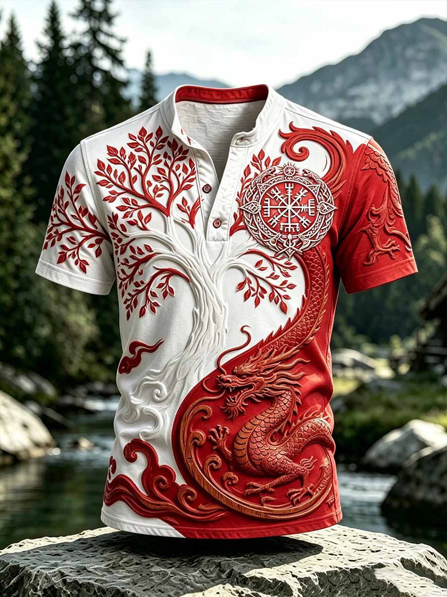 Livets vikinge trykt t-shirt