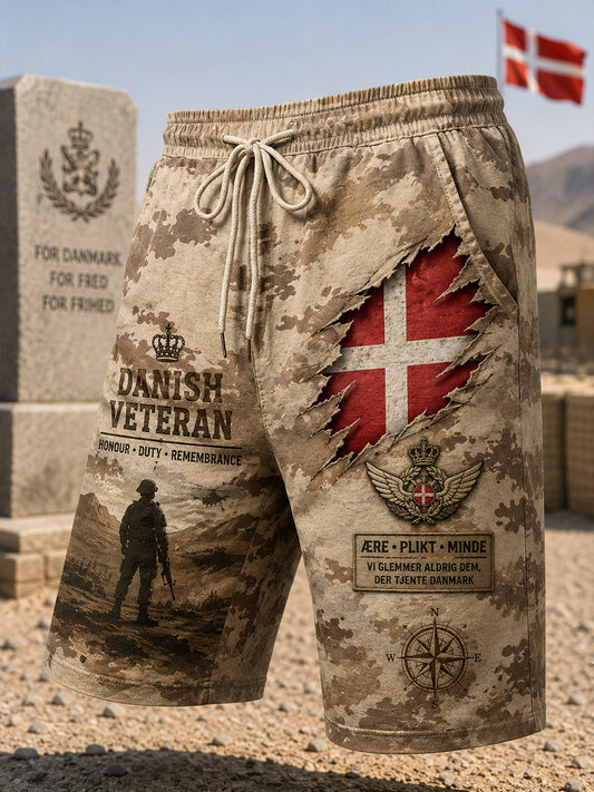 Mænds militære camouflage Print Shorts