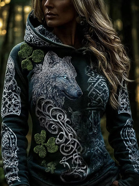 Retro Viking/Norse-stil kunst Skriv ut uforstandig trykk