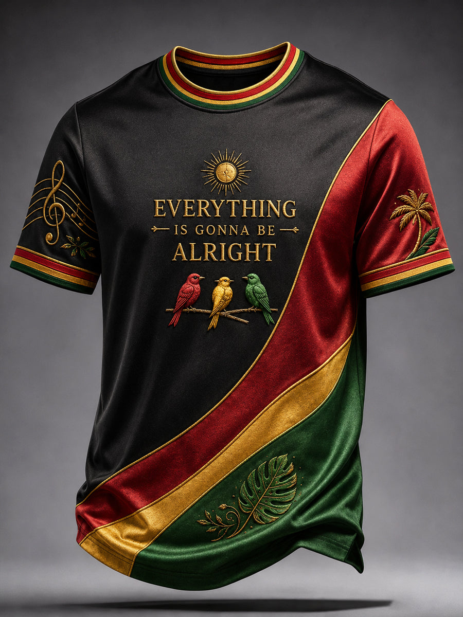 Klassisk Casual T-shirt til Retro Reggae Fans