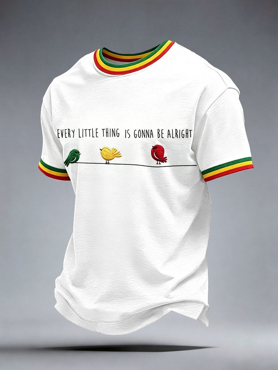 Reggae-musik T-shirt til mænd