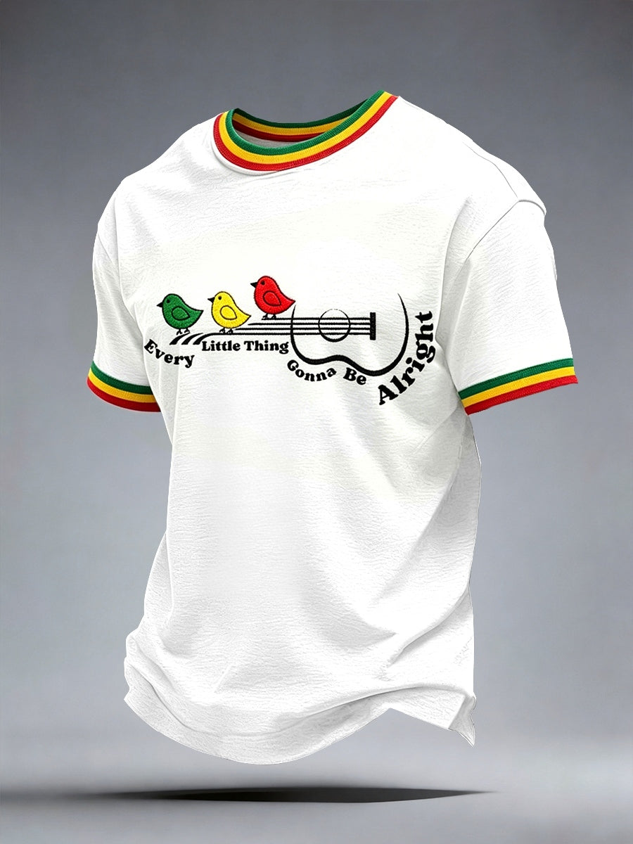 Reggae-musik T-shirt til mænd