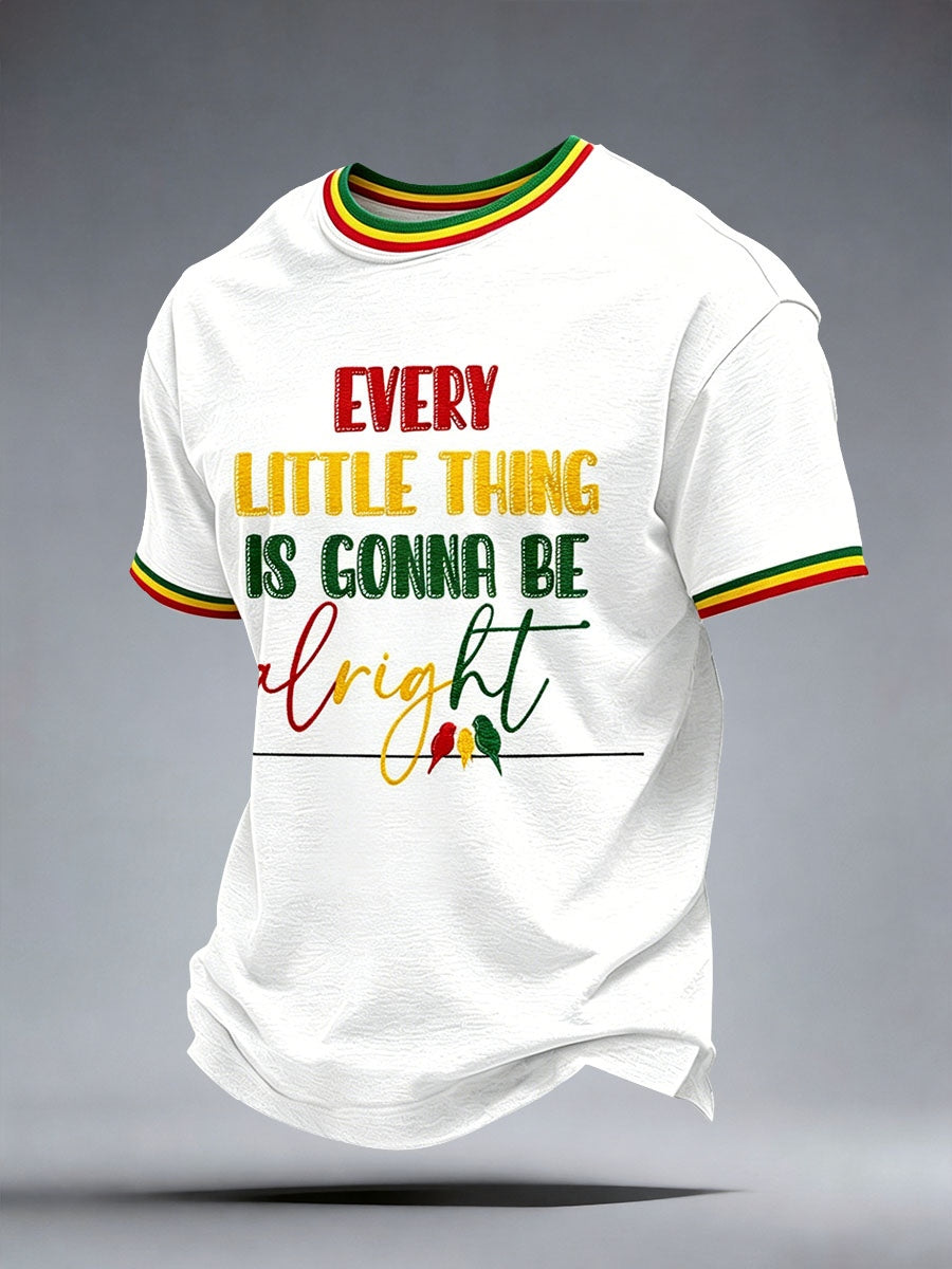 Mænds reggae musikkunst Print T-shirt