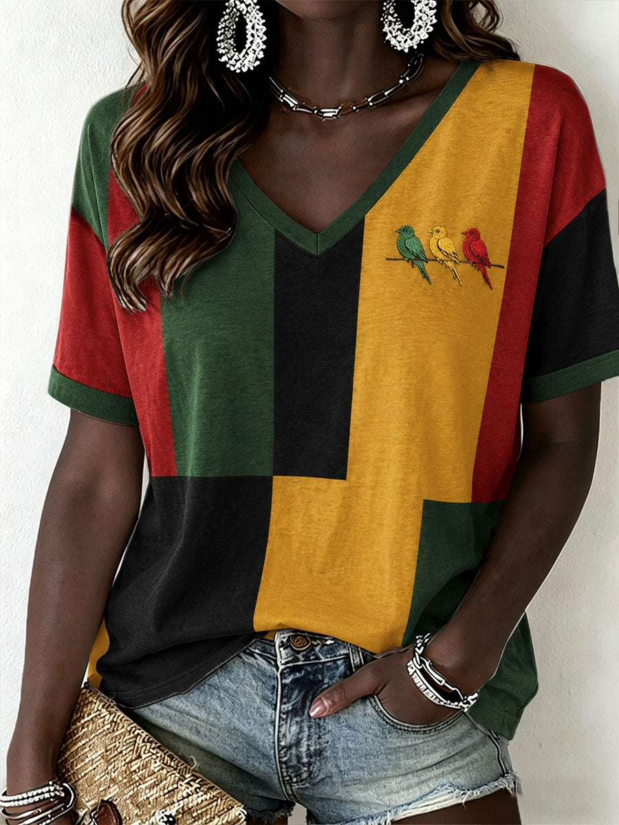 Kvinders reggae musik T-shirt