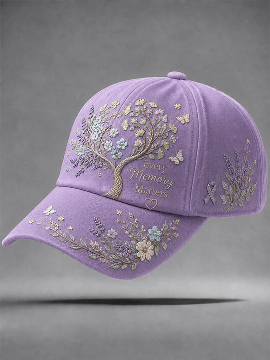 Alzheimers tema "Alle medlemmer" Blomster Print Casual Unisex Hat