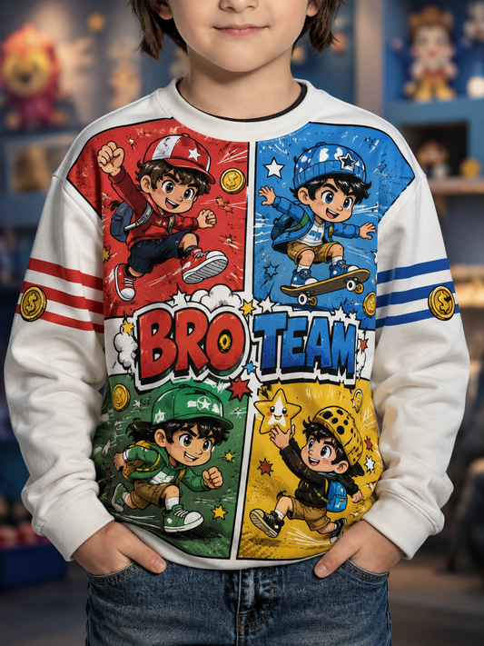Super Mario-print t-shirt med korte ærmer