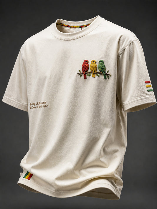 Retro Reggae fugl klassisk Casual T-shirt