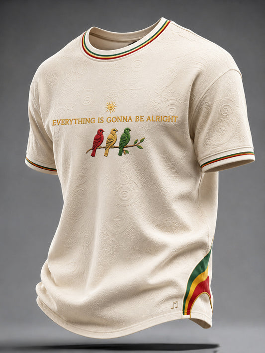 Casual T-shirt til Retro Reggae Fans