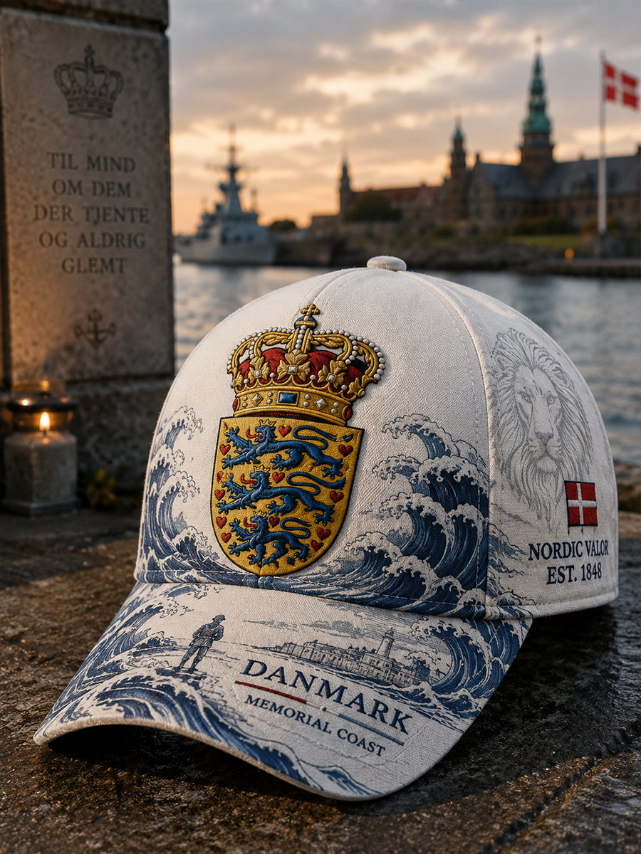 Hat med vintage veteran-hyldestprint