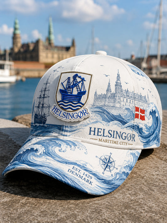 Herrer Byens Souvenir Tegnet Print Hat