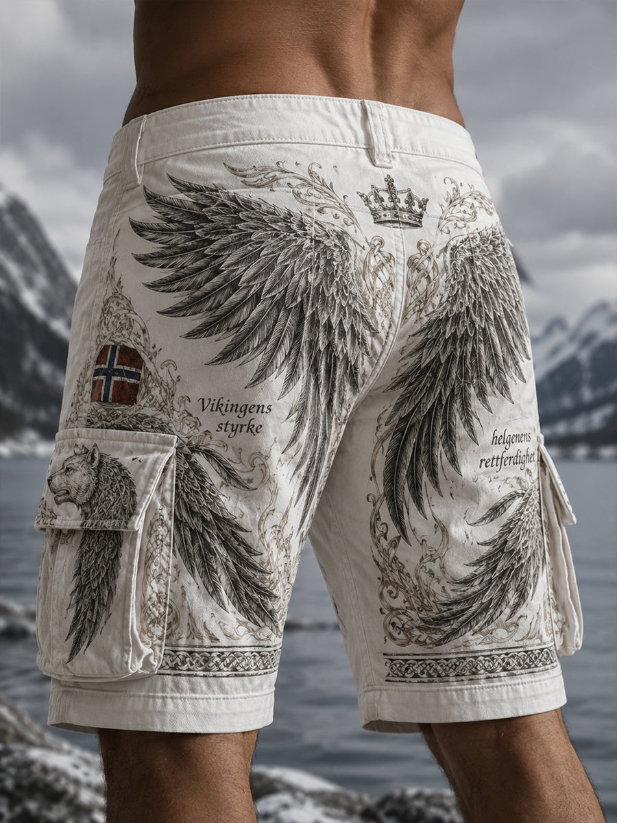 Herrer St. Olavs dag-hyllest kunsttrykk shorts