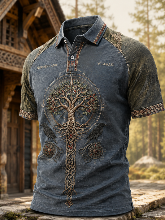 Mænds danske vikinger Polo skjjorte
