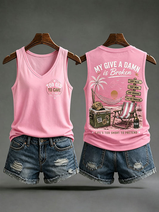 Kvindernes 'min bekymrer sig i stykker' tanktopper