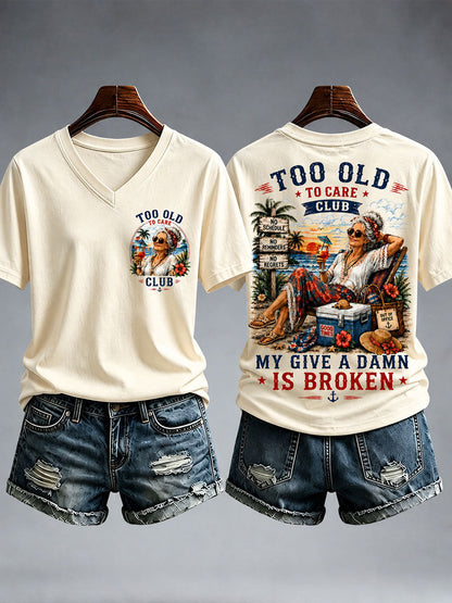 Kvindernes for gamle til at passe klubben T-shirt