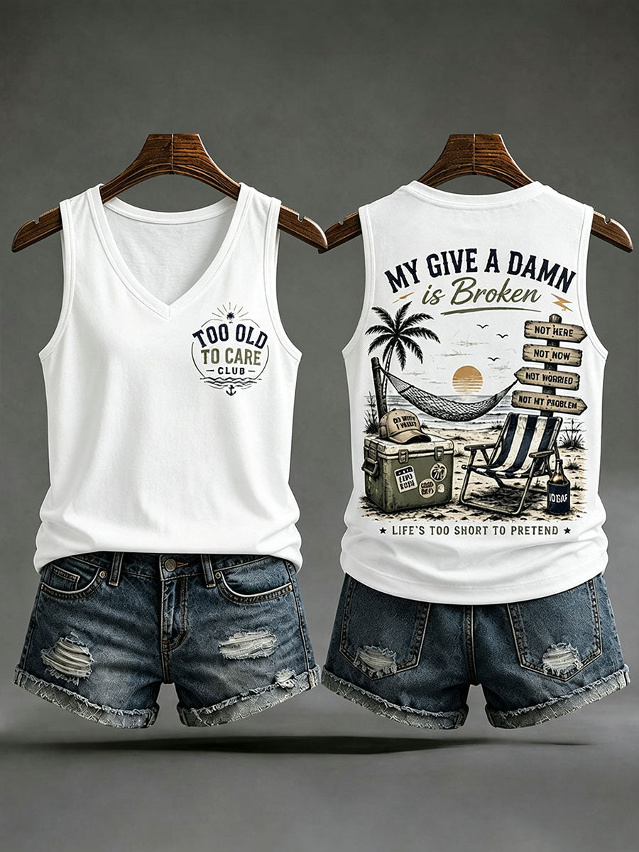 Kvindernes 'min bekymrer sig i stykker' tanktopper