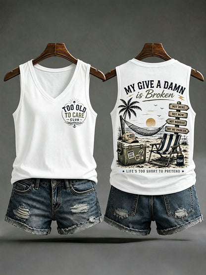 Kvindernes 'min bekymrer sig i stykker' tanktopper