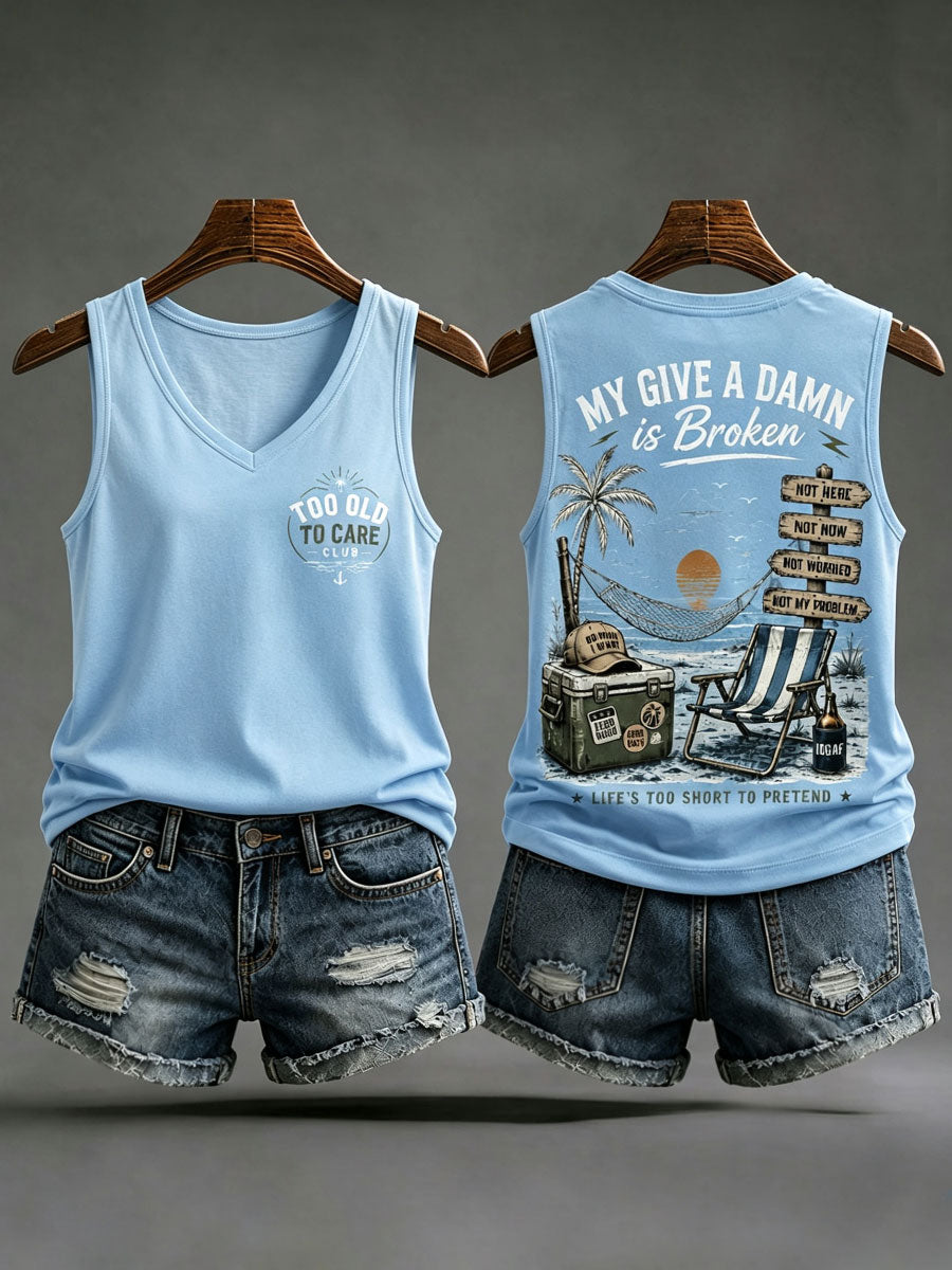Kvindernes 'min bekymrer sig i stykker' tanktopper