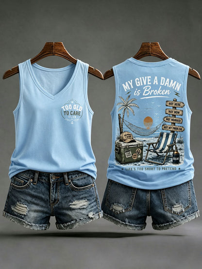 Kvindernes 'min bekymrer sig i stykker' tanktopper