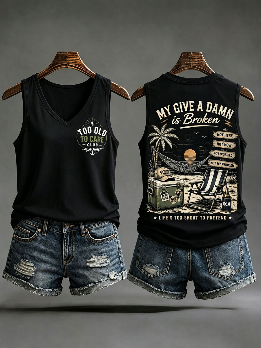 Kvindernes 'min bekymrer sig i stykker' tanktopper