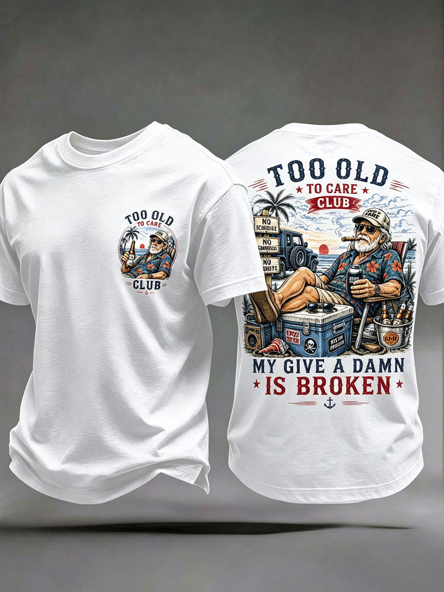 Mænds 'min bekymrer sig i stykker' T-shirts