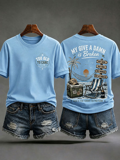 Kvinders 'min bekymring er ødelagt' T-shirts