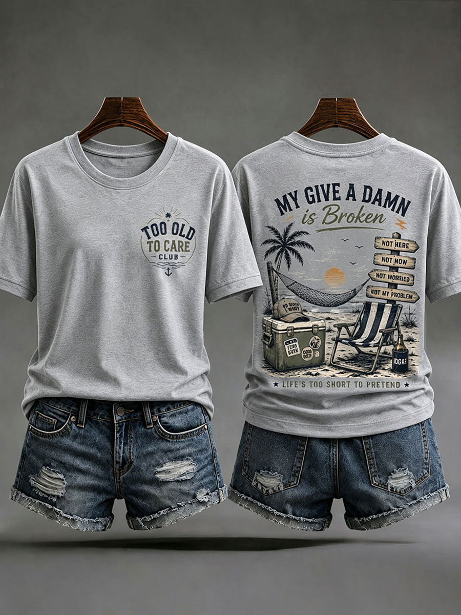 Kvinders 'min bekymring er ødelagt' T-shirts