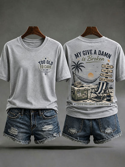 Kvinders 'min bekymring er ødelagt' T-shirts