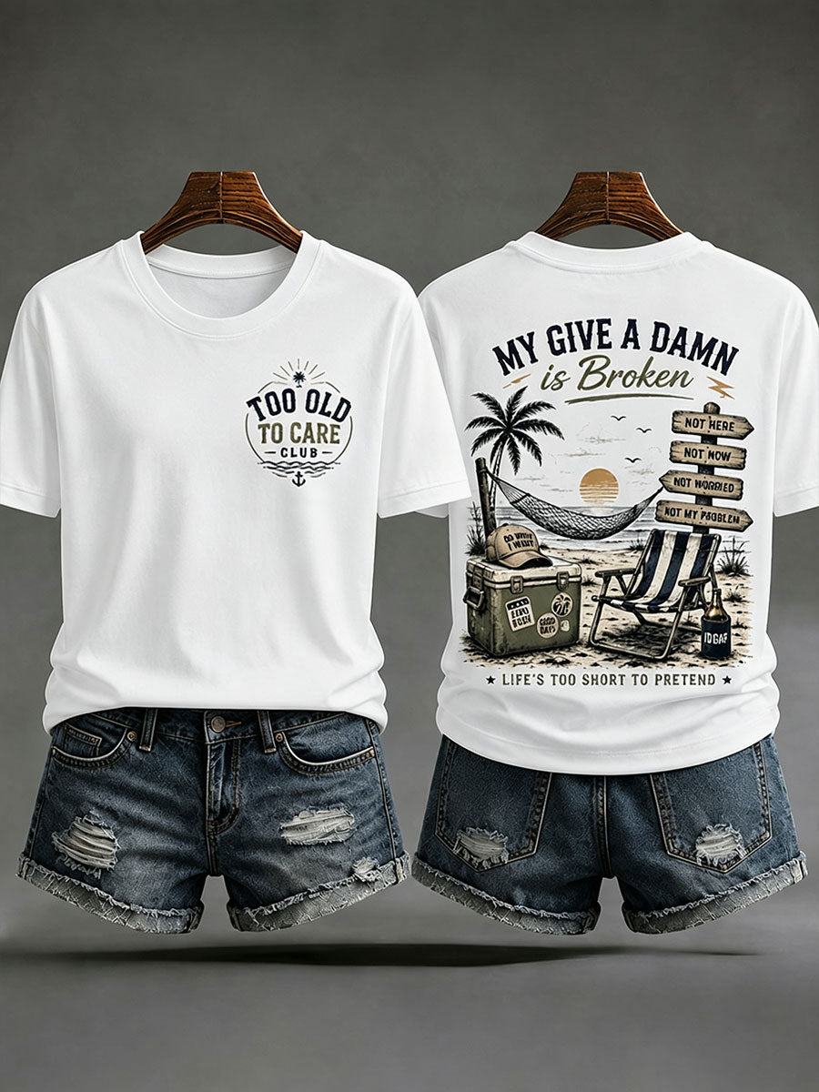 Kvinders 'min bekymring er ødelagt' T-shirts