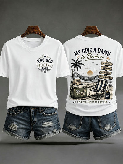 Kvinders 'min bekymring er ødelagt' T-shirts