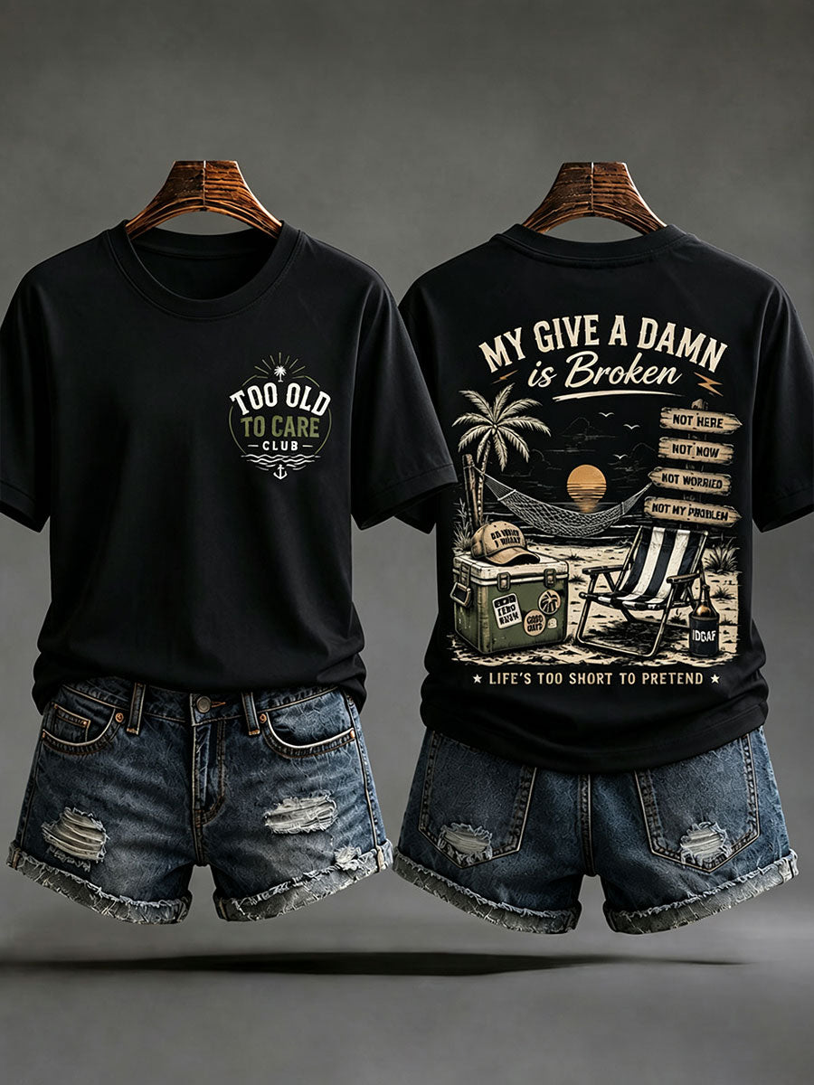 Kvinders 'min bekymring er ødelagt' T-shirts