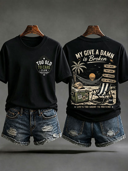 Kvinders 'min bekymring er ødelagt' T-shirts