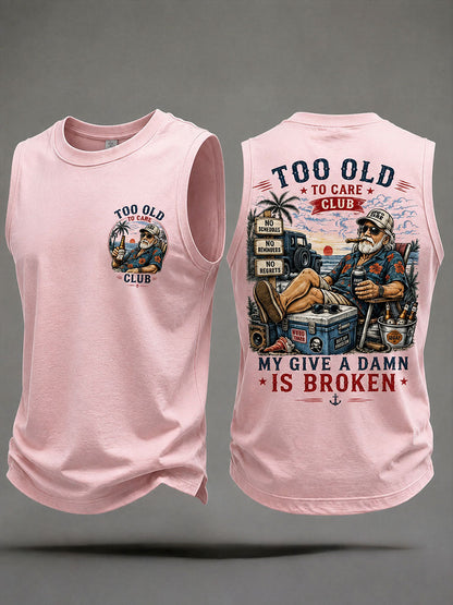 Mænds 'min bekymre mig er ødelagt' tank topper