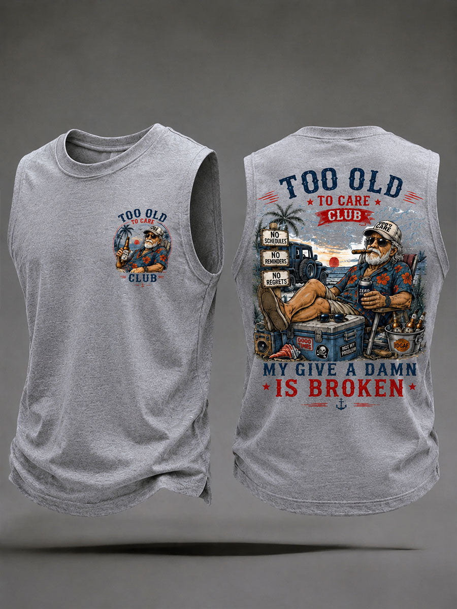 Mænds 'min bekymre mig er ødelagt' tank topper