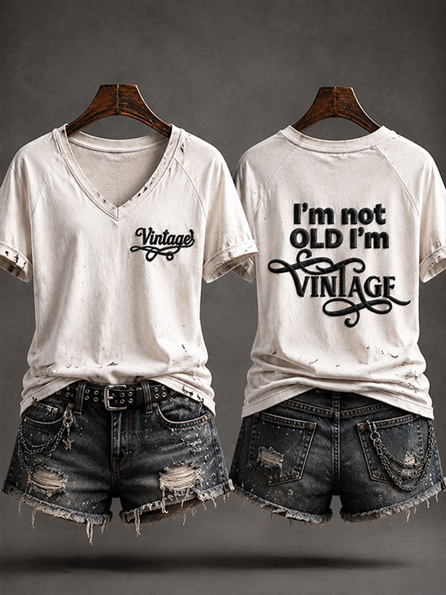 "Jeg er ikke gammel, jeg er Vintage" Casual T-shirt