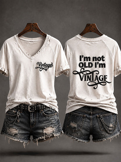 "Jeg er ikke gammel, jeg er Vintage" Casual T-shirt