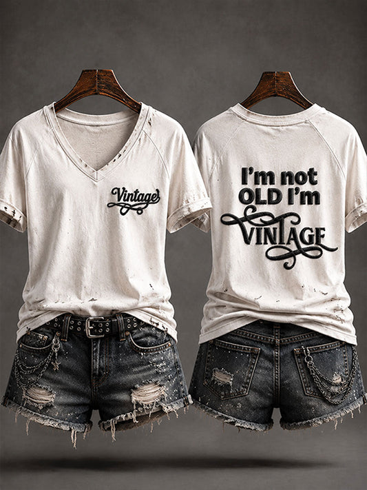 "Jeg er ikke gammel, jeg er Vintage" Casual T-shirt