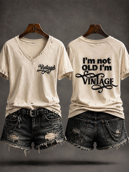 "Jeg er ikke gammel, jeg er Vintage" Casual T-shirt