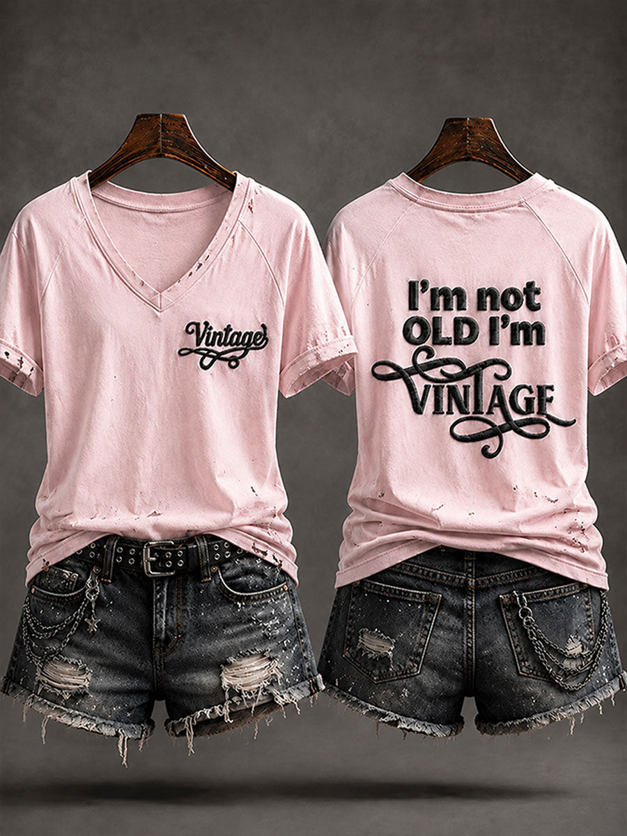 "Jeg er ikke gammel, jeg er Vintage" Casual T-shirt