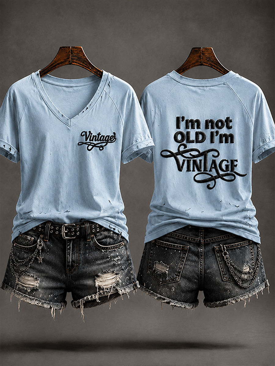 "Jeg er ikke gammel, jeg er Vintage" Casual T-shirt