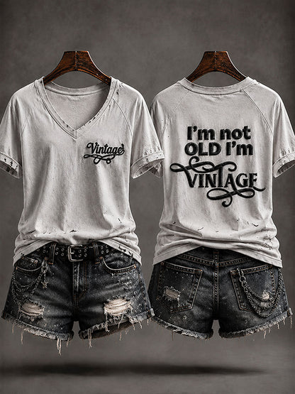 "Jeg er ikke gammel, jeg er Vintage" Casual T-shirt