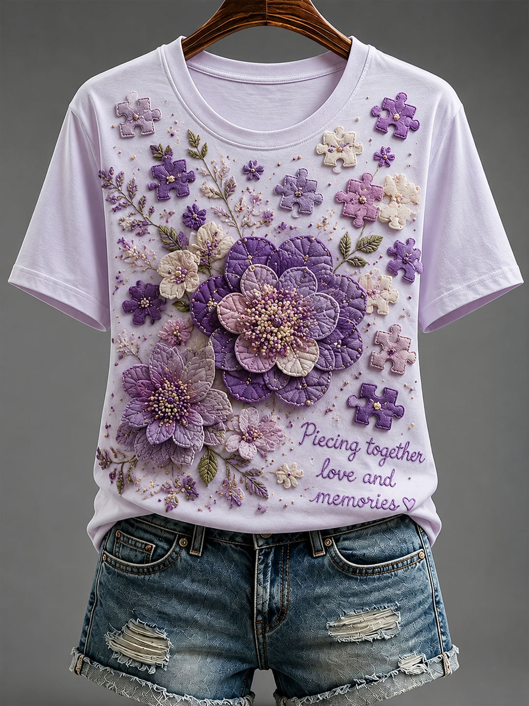 Kvinders Alzheimer-sygdom T-shirt med korte ærmer