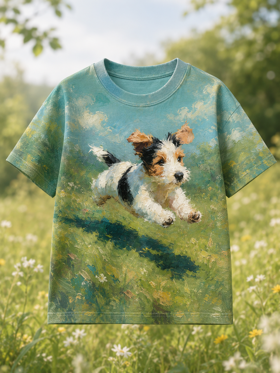 Interessante dyr Print Kort ærme T-shirt