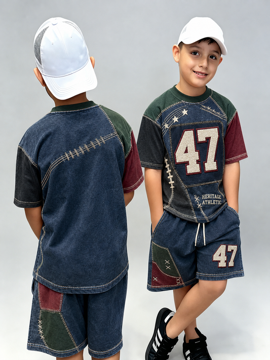 Børnenes sportsstil Kort-ærme skjorte sæt