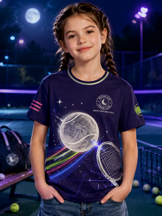 Sport stil Print Kort ærme T-shirt