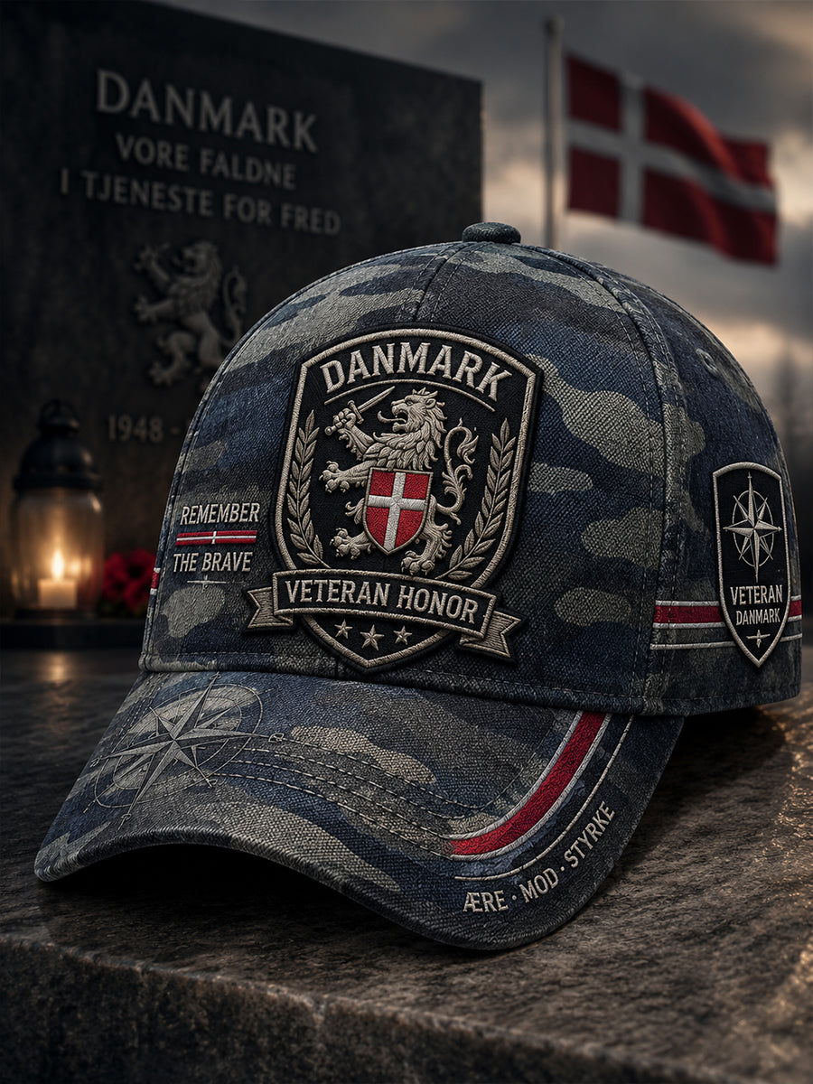 Mænds Camouflage Hat med Veteran Memorial Grafisk print