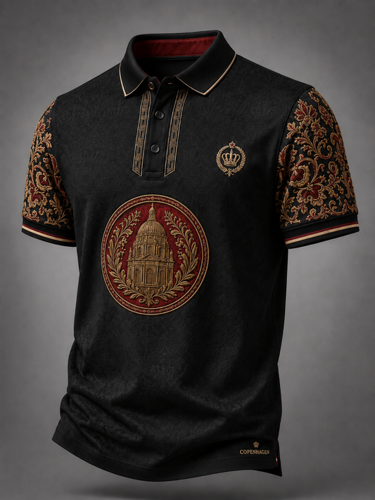 Royal Denmark-herreshirt med korte ærmer